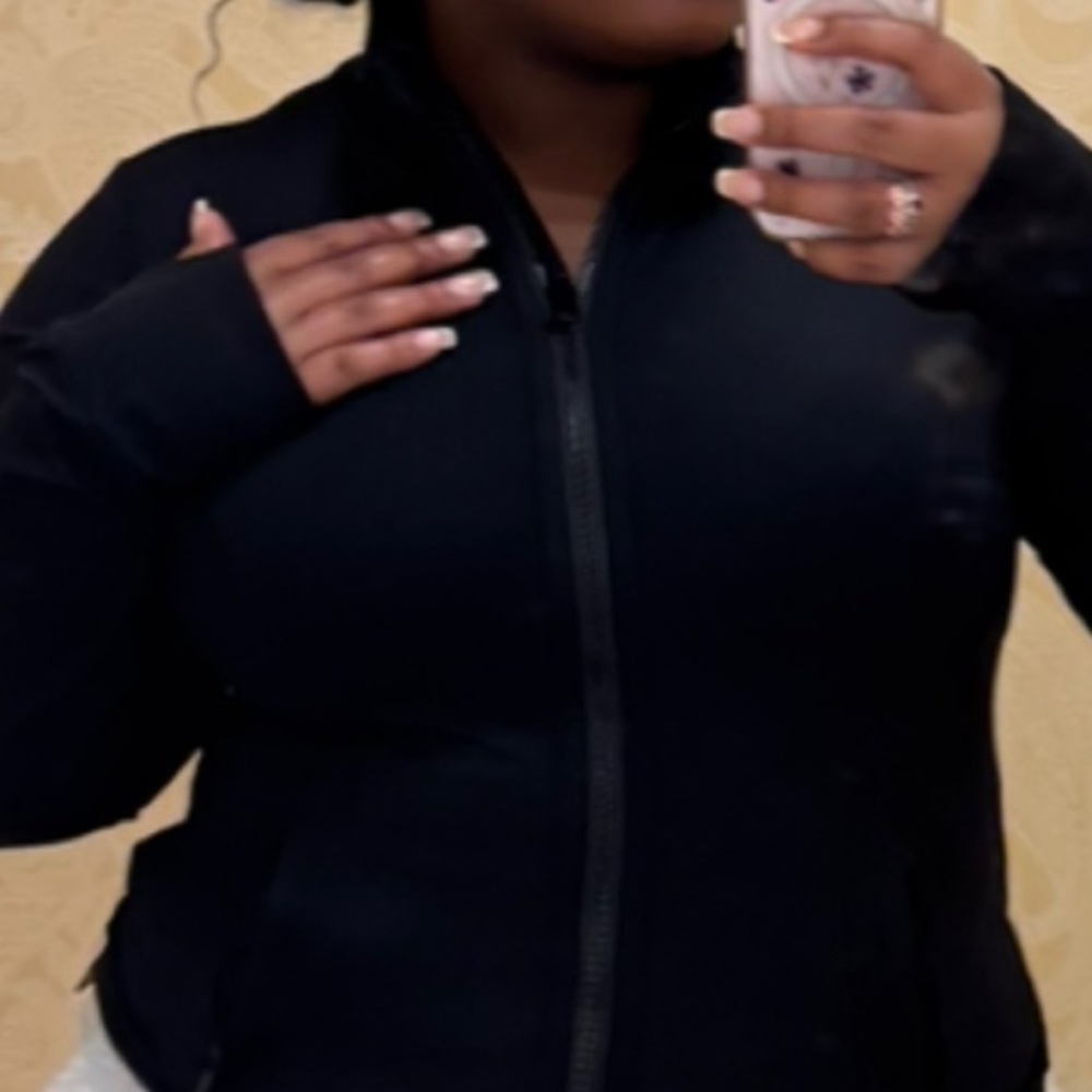 Women's Black Zip-Up Jacket